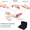 Miniatyrbillede 2 af 5: 10 Finger Splint Trigger Finger Splint Beskyttere Tommelfinger