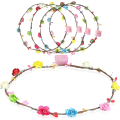 Miniatyrbild 1 av 5: 4 st Led Flower Pannband Led Flower Rose Crown Luminous 10 Led Flowers Hårband Light Up