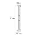 Miniatyrbilde 5 av 5: Metallrem for Xiaomi Redmi Watch 3 / Mi Watch Lite 3 w Silver