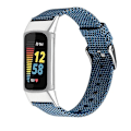 Miniatyrbild 1 av 5: För Fitbit Charge 5 Nylon Canvas Watch Band Blue