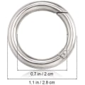 Pikkukuva 4 / 5: 30 kpl pyöreä karbiinirengas, mini 20 mm pyöreä karbiinihaka avaimenperä