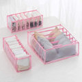 Pikkukuva 1 / 5: Alusvaatteet Organizer Set -taitettava Alusvaatteet Drawer Organizer Pink 6 7 11 grid