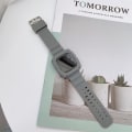 Miniatyrbilde 2 av 5: For Fitbit Versa 3 3d Silikon integrert klokkerem Grey