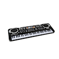 Miniatyrbillede 2 af 5: 61 tangenter Elektronisk Orgel Usb Digital Keyboard Klaver Musikinstrument Børnelegetøj med mikrofon Black