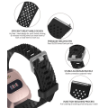 Miniatyrbillede 4 af 4: Til Fitbit Versa / Versa 2 / Versa Lite 20 mm åndbart silikone urbånd White