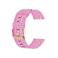 Miniatyrbild 2 av 4: Rem för Garmin Forerunner 645 20 mm Nylon klockarmband Rosa