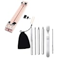Miniatyrbillede 1 af 4: 7 stk Armbånd strikkeværktøj Paracord Tool Jig Diy træfletning