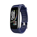Miniatyrbillede 1 af 4: C6t 0,96 tommer farveskærm Smart Watch Ip67 Vandtæt, understøtter temperaturmåling/puls/blodtryksmåling/søvnmonitorering Blue