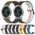 Miniatyrbillede 3 af 5: Til Garminmove Luxe 20 mm tricolor åndbart silikone urbånd Black-Red-White