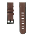 Miniatyrbillede 2 af 5: Til Garmin Fenix ​​6x Silikone + Læder Quick Release Urrem Coffee