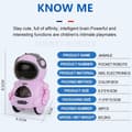 Miniatyrbillede 4 af 5: Lomme RC Robot Talking Interaktiv Dialog Stemmegenkendelse Optagelse Sang Dans Pink