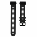 Miniatyrbilde 2 av 4: For Garmin Fenix ​​7x tofarget silikon klokkerem Black Grey