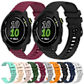 Miniatyrbild 3 av 5: För Garmin Forerunner 55 20 mm vågigt prickmönster i enfärgad watch Yellow