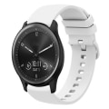 Miniatyrbilde 1 av 5: For Garmin Vivomove Sport 20 mm ensfarget myk silikonklokkerem White