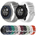 Miniatyrbillede 5 af 5: Til Garmin Descent G1 22 mm ensfarvet silikoneurrem Light Green