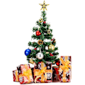 Miniatyrbild 5 av 5: Flerfärgad Mini Glitterboll Miniatyr Rustika Julgransprydnader 24-pack