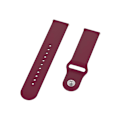 Miniatyrbild 5 av 5: För Garmin Vivomove 3s / 4s 18 mm omvänt spänne silikon watch Wine Red