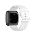 Miniatyrbillede 4 af 5: 23 mm farvespænde silikone armbåndsurrem til Fitbit Versa 2 / Versa Lite / Blaze White