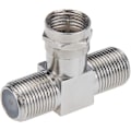 Miniatyrbillede 2 af 4: Koaksialkabel Splitter, Tv Splitter 2 I 1 Ud 2-pak F Type Rg6 Han Til 2 F Hun 3 Vejs Kabel Splitter Coax T-stik Adapter Til Video Vcr Antenn