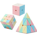 Pikkukuva 1 / 5: Rubiks- set, opettavainen nopeus Rubiks-kuutio 3 pakkaus 2x2x2 3x3x3 Pyramidin tasoituspala Rubiks-kuutio (macarons)