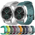 Miniatyrbillede 3 af 5: Til Garminmove Luxe 20 mm fodboldmønster ensfarvet silikoneurrem Yellow