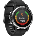 Miniatyrbillede 2 af 5: Udskiftningsrem til Fenix ​​5s Plus/fenix 6s Pro/fenix 7s/d2 Delta S Smartwatch (sølvspænde-mørkeblå) Black