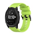 Miniatyrbillede 1 af 5: Til Garmin Tactix Delta 26 mm horisontal tekstur silikone urrem med afmonteringsværktøj Lime Green