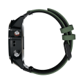 Miniatyrbilde 5 av 5: For Garmin Fenix ​​6 To-farget klokkerem med silikonrem Army Green Black