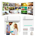 Miniatyrbild 1 av 5: Portabel Bluetooth-termisk skrivare 57mm för Android iOS mobiler Blå