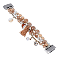 Miniatyrbild 2 av 4: För Fitbit Charge 5 Round Bead Chain Watch Band Coffee