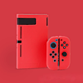 Miniatyrbilde 1 av 4: Nintendo Switch Tpu Soft Case Full Cover Beskyttelsesveske Silikonetui Uv Printingred Red