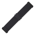 Miniatyrbilde 3 av 5: For Fitbit Versa 4 / Sense 2 Universal Wave Nylon Watch Band Black