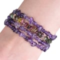 Miniatyrbillede 5 af 5: Til Fitbit Versa Rough Stone armbåndsurbånd Amethyst