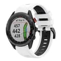 För Garmin Approach S62 22mm Tvåfärgad watch White-Black