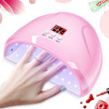 Miniatyrbild 1 av 5: Nageltork 48W UV LED Nagellamp med Autosensor Bärbar UV-lampa för Gellack Rosa
