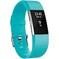 Miniatyrbillede 1 af 5: Udskiftningsbånd, der er kompatible med Fitbit Charge 2, Classic & Special Edition justerbare sportsarmbånd Cyan Small