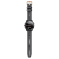 Miniatyrbillede 2 af 5: Til Garmin Fenix ​​6s 20 mm rosa guldspænde silikone urrem Black