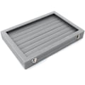 Miniatyrbild 2 av 5: Ring Förvaringsbox-smyckeskrin För Ringar-glaslock I Ring Case Grey