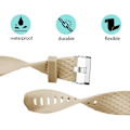 Miniatyrbillede 3 af 4: Udskiftningsbånd, der er kompatible med Fitbit Charge 2, Classic & Special Edition justerbare sportsarmbånd tan Small
