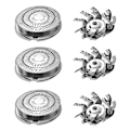 Miniatyrbillede 1 af 5: Reservedele til Philips Hq8 Pt720 Pt725 Pt815 Pt860 At890