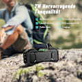 Pikkukuva 2 / 5: Hätäradion kannettava Bluetooth kaiutin aurinkokampiradio LED-taskulamolla lukuvaloilla 5000mah