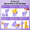 Miniatyrbild 3 av 5: Bärbar mixerkopp för smoothies, shakes, USB-laddningsbar, 460 ml, lila