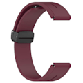 Miniatyrbilde 3 av 5: Svart spenne 22mm silikon klokkestropp for Garmin Fenix 7/forerunner 965/955/945/935 Wine Red