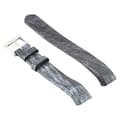 Smart Watch Shiny Leather Watch Band för Fitbit Alta Grey