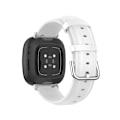 Miniatyrbillede 2 af 5: Til Fitbit Versa 4 / Sense 2 ægte læderurrem White