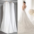 Pikkukuva 3 / 5: Suuret vaatekassit 180x80x22cm Saver pölytiivis hääpukupussi White