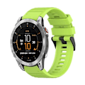 Miniatyrbillede 1 af 5: Til Garmin Epix Gen 2 22 mm horisontal tekstur silikone urrem med værktøj til fjernelse Lime Green