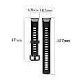 Miniatyrbillede 4 af 4: Udskiftning Justerbar Silikone Urrem Til Huawei Watch 4 (ads-b29) Lake Blue