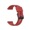 Miniatyrbillede 1 af 3: Rem til Garmin Fenix 6 Pro Gps 22Mm Rød Solid Farve Silikone Urrem