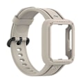 Pikkukuva 2 / 5: Xiaomi Redmi Watch/redmi Watch 2/mi Watch Lite/mi Watch Lite 2 älykellohihna pehmeä silikoni ranneke kellokuorella 1 Beige